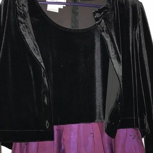 Size 16 purple and black dress